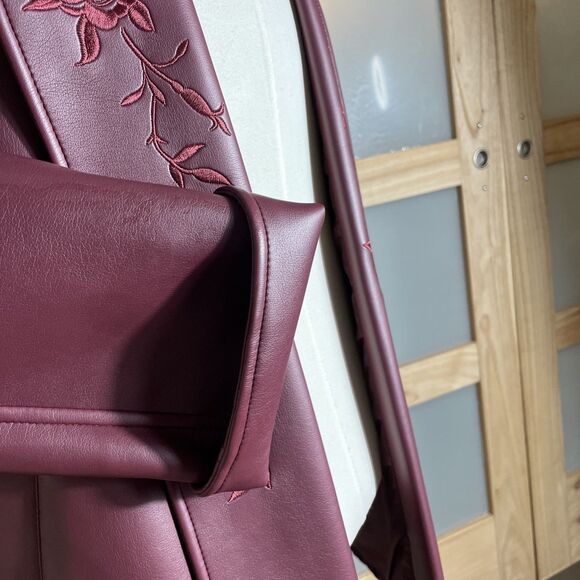 Atlantic Beach Division Of Tiger JLLC Womens Faux Leather Jacket Floral M - Picture 4 of 9